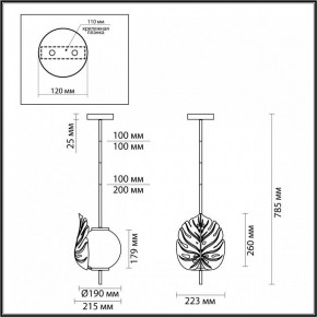 Светильник на штанге Odeon Light Jungle 4864/1 в Троицке - troick.ok-mebel.com | фото 3