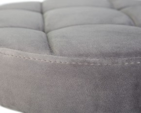 Табурет барный DOBRIN BRUNO BLACK, серый велюр (MJ9-75) в Троицке - troick.ok-mebel.com | фото 4
