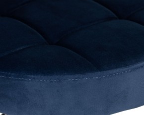 Табурет барный DOBRIN BRUNO BLACK, синий велюр (MJ9-117) в Троицке - troick.ok-mebel.com | фото 4