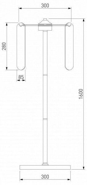 Торшер Eurosvet Claire 01171/3 золото в Троицке - troick.ok-mebel.com | фото 3