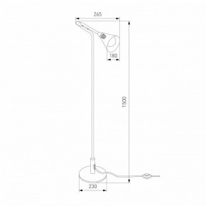 Торшер Eurosvet Enigma 01187/1 черный в Троицке - troick.ok-mebel.com | фото 4