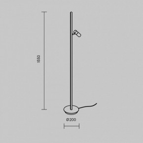 Торшер Maytoni Thin MOD395FL-L28BS3K в Троицке - troick.ok-mebel.com | фото 4