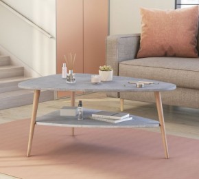 ТРИО Стол журнальный (бетон) в Троицке - troick.ok-mebel.com | фото