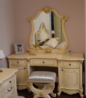 Туалетный стол + Зеркало Мона Лиза (крем) в Троицке - troick.ok-mebel.com | фото 6
