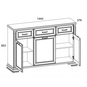 Тумба 3D3S, MONAKO, цвет Сосна винтаж/дуб анкона в Троицке - troick.ok-mebel.com | фото 2