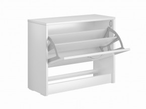 Тумба ОРИОН с одной полкой для обуви, цвет белый в Троицке - troick.ok-mebel.com | фото 2