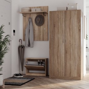 Тумба ОРИОН с одной полкой для обуви, цвет Дуб Сонома в Троицке - troick.ok-mebel.com | фото 4