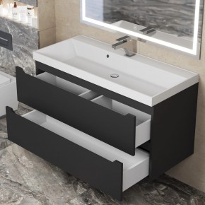 Тумба под раковину Uperwood Tanos 100 см, подвесная, черная матовая в Троицке - troick.ok-mebel.com | фото 10