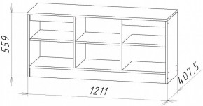 НИЦЦА-9 Тумба под ТВ (НЦ.09) в Троицке - troick.ok-mebel.com | фото 2