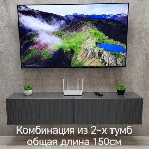 Тумба подвесная под ТВ LINES MTV1-MA 750 Темно-серый (Графит-M 10.1.25) в Троицке - troick.ok-mebel.com | фото 10