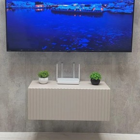 Тумба подвесная под ТВ LINES MTV1-MA 750 Бежевый (Леда-М 10.1.5) в Троицке - troick.ok-mebel.com | фото 5