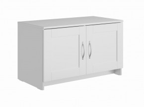 Тумба СИРИУС двухдверная низкая, цвет белый в Троицке - troick.ok-mebel.com | фото