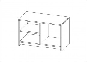 Тумба СИРИУС двухдверная низкая, цвет белый в Троицке - troick.ok-mebel.com | фото 3