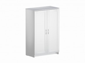 Тумба СИРИУС двухдверная высокая, цвет белый в Троицке - troick.ok-mebel.com | фото