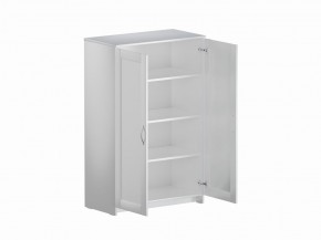 Тумба СИРИУС двухдверная высокая, цвет белый в Троицке - troick.ok-mebel.com | фото 3