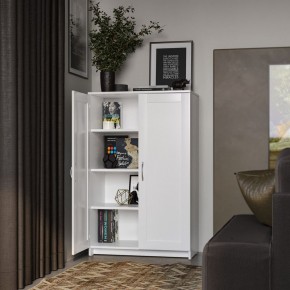 Тумба СИРИУС двухдверная высокая, цвет белый в Троицке - troick.ok-mebel.com | фото 4