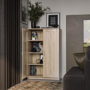 Тумба СИРИУС двухдверная высокая, цвет Дуб Сонома в Троицке - troick.ok-mebel.com | фото 4