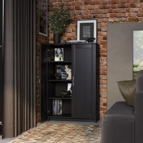 Тумба СИРИУС двухдверная высокая, цвет Дуб Венге в Троицке - troick.ok-mebel.com | фото 4