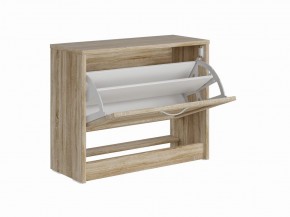 Тумба СИРИУС с откидной полкой для обуви, цвет Дуб Сонома в Троицке - troick.ok-mebel.com | фото 3