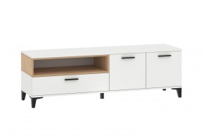 Тумба ТВА НМ 013.44 "Bergen" (Белый/Дуб бунратти) в Троицке - troick.ok-mebel.com | фото