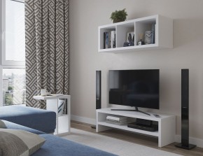 ТВ-тумба Энкель ТВ12, тамбурат, цвет белый в Троицке - troick.ok-mebel.com | фото 4