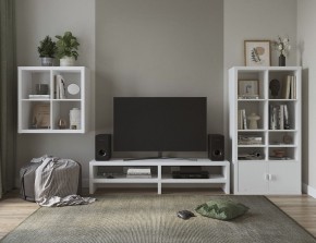 ТВ-тумба Энкель ТВ16, тамбурат, цвет белый в Троицке - troick.ok-mebel.com | фото 4