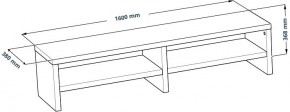 ТВ-тумба Энкель ТВ16, тамбурат, цвет дуб беленый в Троицке - troick.ok-mebel.com | фото 3