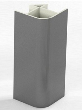Угловое соединение для цоколя 90 гр. h100 мм (Алюминий, Белый, Черный, Сонома) в Троицке - troick.ok-mebel.com | фото 1