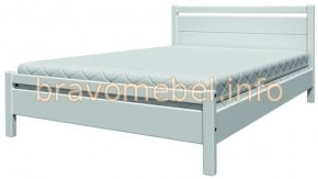 ВЕРОНИКА-1 Кровать из массива 900 (Белый Античный) в Троицке - troick.ok-mebel.com | фото