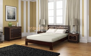 ВЕРОНИКА Кровать из массива 1600 в Троицке - troick.ok-mebel.com | фото 5