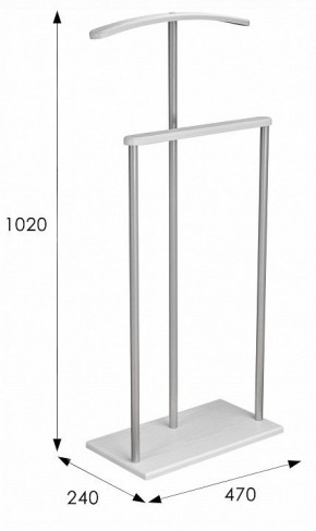 Вешалка для костюма Дэви 1 в Троицке - troick.ok-mebel.com | фото 6