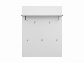 Вешалка СИРИУС настенная с полкой, цвет белый в Троицке - troick.ok-mebel.com | фото