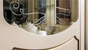 Витрина одностворчатая Мона Лиза (крем) в Троицке - troick.ok-mebel.com | фото 6