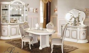 Витрина угловая (правая) 01.331 Роза (беж) в Троицке - troick.ok-mebel.com | фото 2