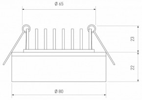 Встраиваемый светильник Elektrostandard  a032751 в Троицке - troick.ok-mebel.com | фото 4