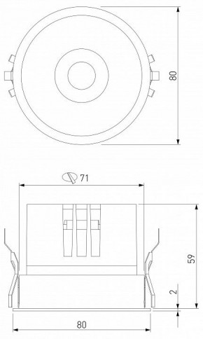 Встраиваемый светильник Elektrostandard Forte a069411 в Троицке - troick.ok-mebel.com | фото 7