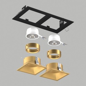Встраиваемый светильник Lightstar Domino D5270303GMOD в Троицке - troick.ok-mebel.com | фото 3