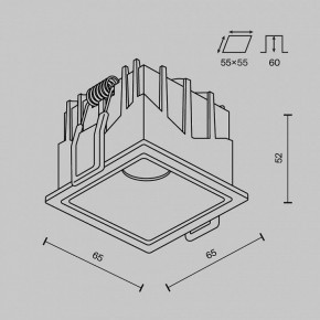 Встраиваемый светильник Maytoni Alfa LED DL043-01-10W4K-SQ-B-1 в Троицке - troick.ok-mebel.com | фото 11