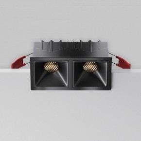 Встраиваемый светильник Maytoni Alfa LED DL043-02-10W3K-SQ-B-1 в Троицке - troick.ok-mebel.com | фото 2
