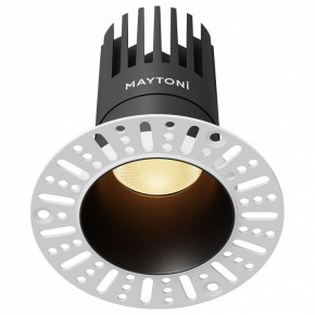 Встраиваемый светильник Maytoni Dip DL122-15W-2.7K-TRS-B в Троицке - troick.ok-mebel.com | фото