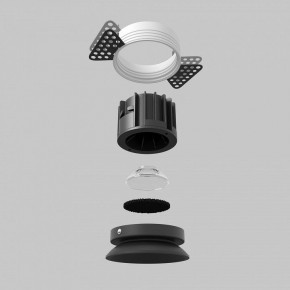 Встраиваемый светильник Maytoni Round DL058-12W2.7K-TRS-B в Троицке - troick.ok-mebel.com | фото 5
