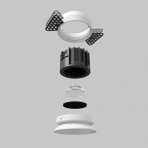 Встраиваемый светильник Maytoni Round DL058-12W2.7K-TRS-W в Троицке - troick.ok-mebel.com | фото 5