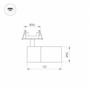 Встраиваемый светильник на штанге Arlight LGD-ARTEMIS-BUILT-FLAP-R55-12W 051796 в Троицке - troick.ok-mebel.com | фото 6