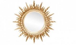 Зеркало круглое золото (1810(1) в Троицке - troick.ok-mebel.com | фото 1